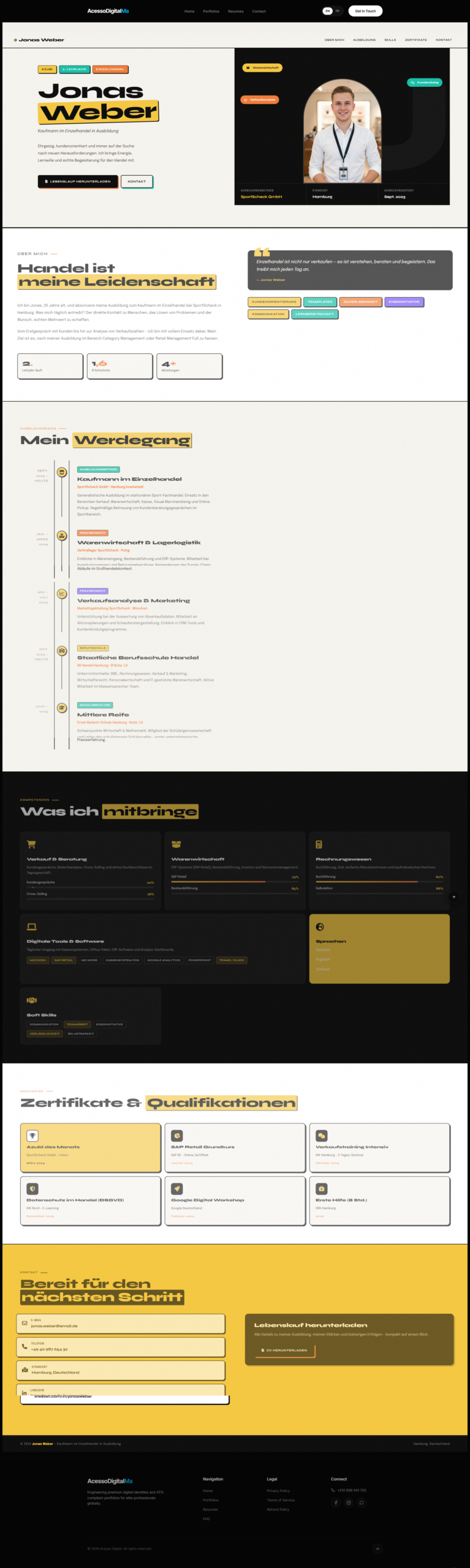 Einzelhandel Portfolio